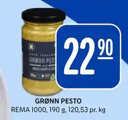 Rema 1000 GRØNN PESTO tilbud