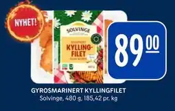 Rema 1000 GYROSMARINERT KYLLINGFILET tilbud