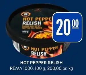 Rema 1000 HOT PEPPER RELISH tilbud