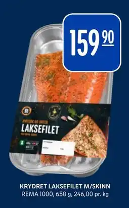 Rema 1000 KRYDRET LAKSEFILET M/SKINN tilbud