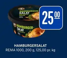 Rema 1000 HAMBURGERSALAT tilbud
