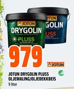 Obs Bygg JOTUN DRYGOLIN PLUSS OLJEMALING/OLJEDEKKBEIS tilbud