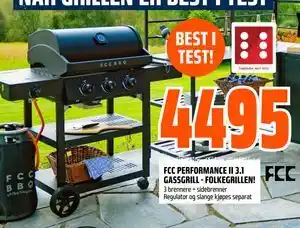 Obs Bygg FCC PERFORMANCE II 3.1 GASSGRILL - FOLKEGRILLEN! tilbud