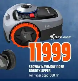 Obs Bygg SEGWAY NAVIMOW I105E ROBOTKLIPPER tilbud