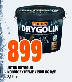 Obs Bygg JOTUN DRYGOLIN NORDIC EXTREME VINDU OG DØR tilbud