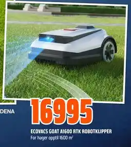 Obs Bygg ECOVACS GOAT A1600 RTK ROBOTKLIPPER tilbud