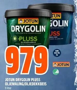 Obs Bygg JOTUN DRYGOLIN PLUSS OLJEMALING/OLJEDEKKBEIS tilbud