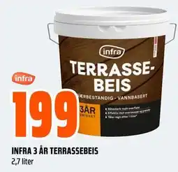 Obs Bygg INFRA 3 ÅR TERRASSEBEIS tilbud