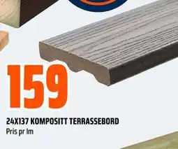 Obs Bygg 24X137 KOMPOSITT TERRASSEBORD tilbud