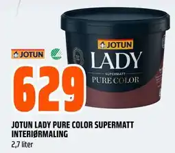 Obs Bygg JOTUN LADY PURE COLOR SUPERMATT INTERIØRMALING tilbud