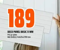 Obs Bygg DECO PANEL BASIC 11 MM tilbud