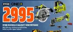 Obs Bygg RYOBI RCK183G-0 SAG/KUTT VERKTØYPAKKE tilbud