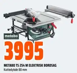 Obs Bygg METABO TS 254 M ELEKTRISK BORDSAG tilbud