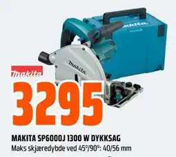 Obs Bygg MAKITA SP6000J 1300 W DYKKSAG tilbud