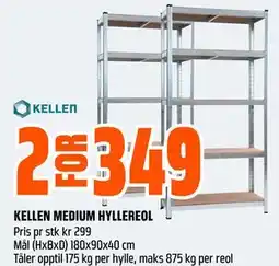 Obs Bygg KELLEN MEDIUM HYLLEREOL tilbud