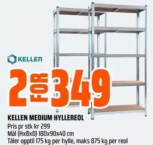 Obs Bygg KELLEN MEDIUM HYLLEREOL tilbud