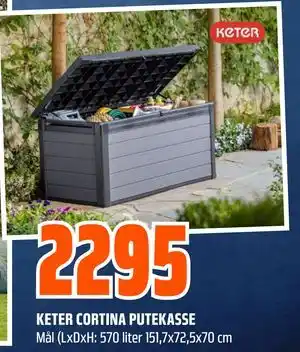 Obs Bygg KETER CORTINA PUTEKASSE tilbud