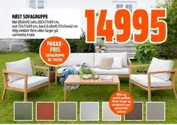 Obs Bygg RØST SOFAGRUPPE tilbud