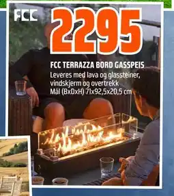 Obs Bygg FCC TERRAZZA BORD GASSPEIS tilbud