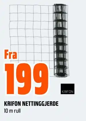 Obs Bygg KRIFON NETTINGGJERDE tilbud