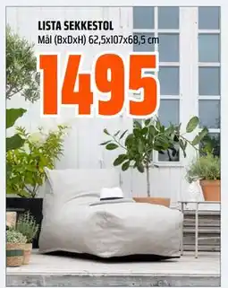 Obs Bygg LISTA SEKKESTOL tilbud