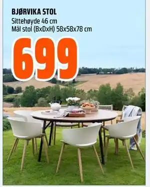 Obs Bygg BJØRVIKA STOL tilbud