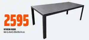 Obs Bygg NYHEIM BORD tilbud