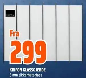 Obs Bygg KRIFON GLASSGJERDE tilbud