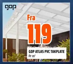 Obs Bygg GOP ATLAS PVC TAKPLATE tilbud