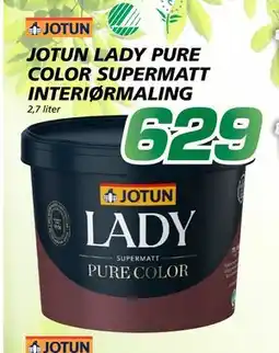 Coop Byggmix JOTUN LADY PURE COLOR SUPERMATT INTERIØR MALING tilbud
