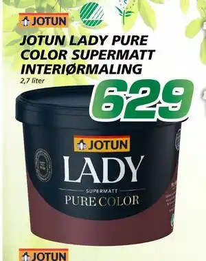 Coop Byggmix JOTUN LADY PURE COLOR SUPERMATT INTERIØR MALING tilbud