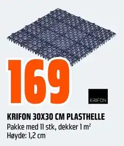 Obs Bygg KRIFON 30X30 CM PLASTHELLE tilbud