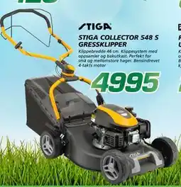 Coop Byggmix STIGA COLLECTOR 548 S GRESSKLIPPER tilbud