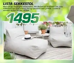 Coop Byggmix LISTA SEKKESTOL tilbud