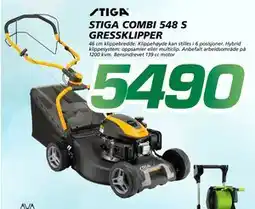 Coop Byggmix STIGA COMBI 548 S GRESSKLIPPER tilbud