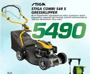 Coop Byggmix STIGA COMBI 548 S GRESSKLIPPER tilbud