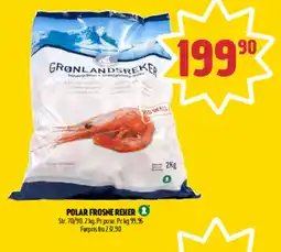 Coop Prix Polar frosne reker tilbud