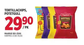 Jacobs MAARUD Tortillachips, potetgull tilbud