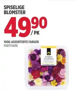 Jacobs Spiselige blomster tilbud