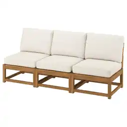 IKEA NÄmmarÖ 3-seters modulsofa, utendørs lys brunbeiset/frösön/duvholmen beige tilbud