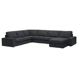 IKEA Kivik Hjørnesofa, 6-seters med sjeselong, Tresund antrasitt tilbud