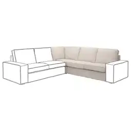IKEA Kivik Hjørnemodul, Tresund lys beige tilbud