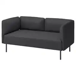IKEA Lillehem 2-seters modulsofa, Gunnared/mørk grå metall tilbud