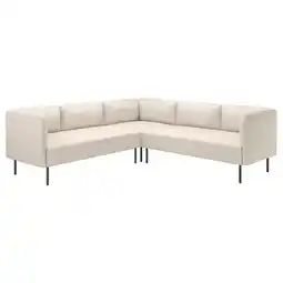IKEA Lillehem 4-seters modulhjørnesofa, Vissle beige/metall tilbud