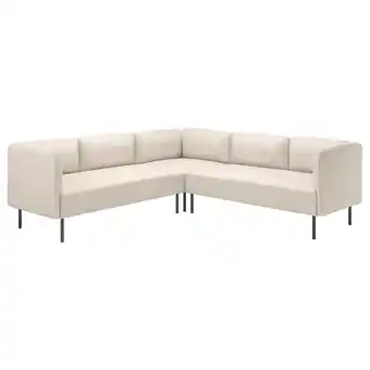 IKEA Lillehem 4-seters modulhjørnesofa, Vissle beige/metall tilbud