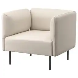 IKEA Lillehem Lenestol, Vissle/beige metall tilbud