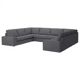 IKEA Kivik U-formet sofa, 7-seters, Gunnared mellomgrå tilbud