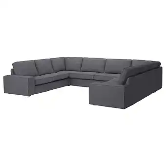 IKEA Kivik U-formet sofa, 7-seters, Gunnared mellomgrå tilbud