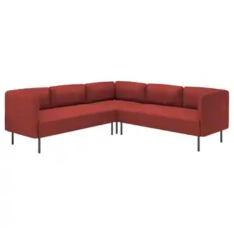 IKEA Lillehem 4-seters modulhjørnesofa, Gunnared/rødbrun metall tilbud