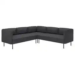 IKEA Lillehem 4-seters modulhjørnesofa, Gunnared mørk grå/metall tilbud